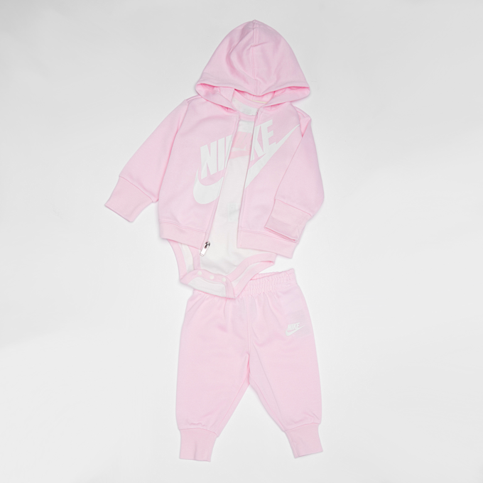 Nike JUNIOR NKN SUSTAINABLE 3PC FZ SET pink foam rose 32923 1