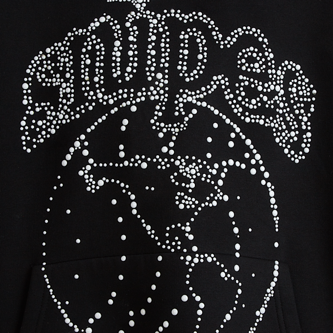 SNIPES Globe Studs Oversized Hoodie noir 33007 4