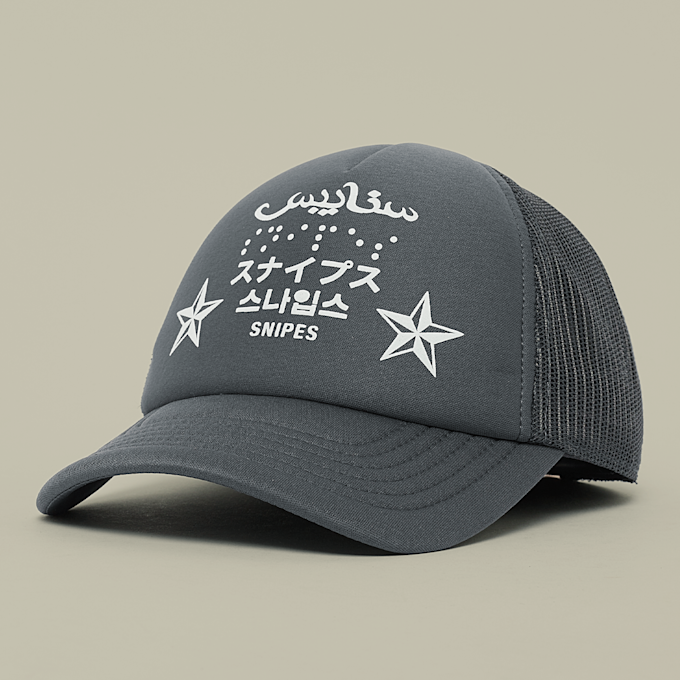 SNIPES 4Lingo Trucker Cap szary 33043 1