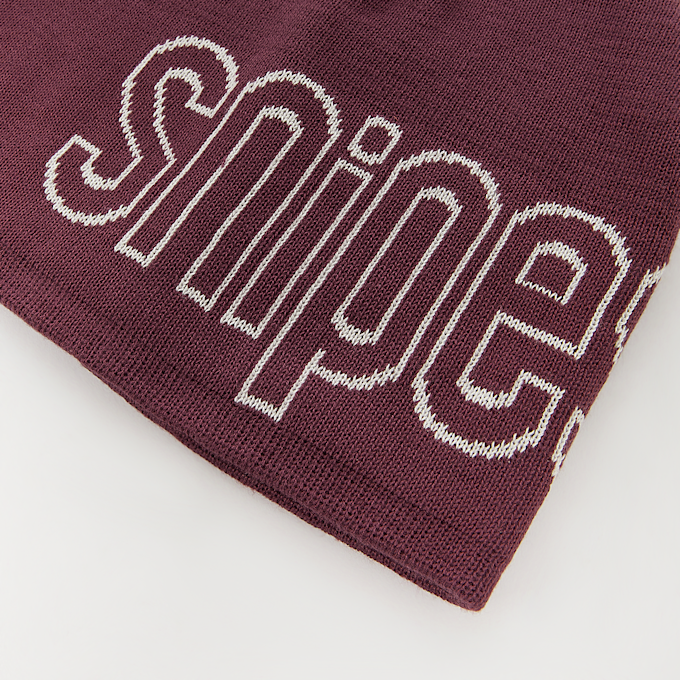 SNIPES Outline Logo Essential Skully Beanie vermelho 33049 3