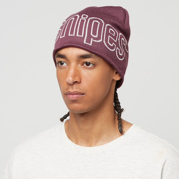 SNIPES Outline Logo Essential Skully Beanie vermelho 33049 4