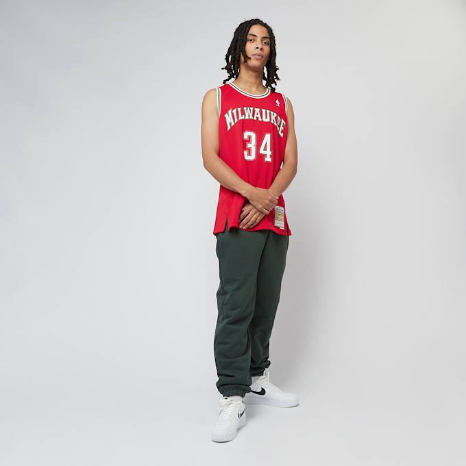 Mitchell & Ness Giannis Antetokounmpo NBA Milwaukee Bucks 2014/15 Swingman Jersey vermelho 33111 6