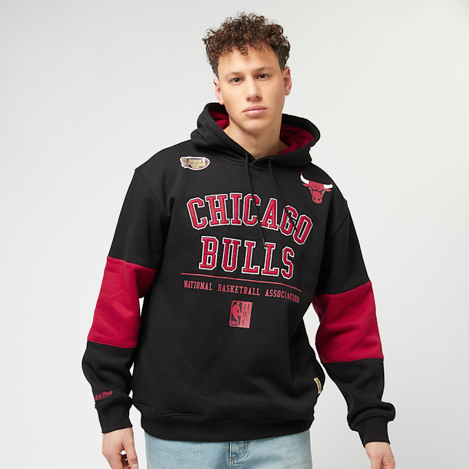 Mitchell & Ness Retro Fleece Hoodie Vintage Chicago Bulls schwarz 33114 1