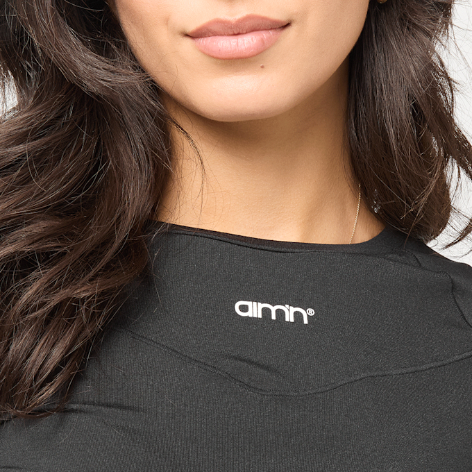 aim'n Black Soft Basic Short Sleeve zwart 101933 3