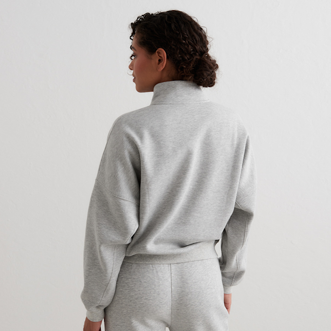 aim'n Varsity Sweat Half Zip gris 33143 2