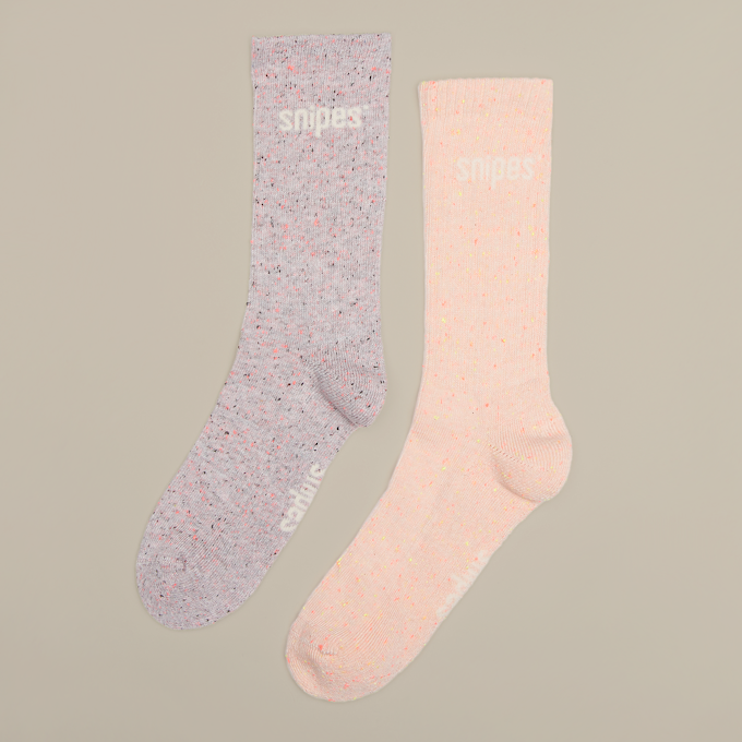 SNIPES 2 PACK - Basic Logo Confetti Crew Socks multicolorido 33181 1