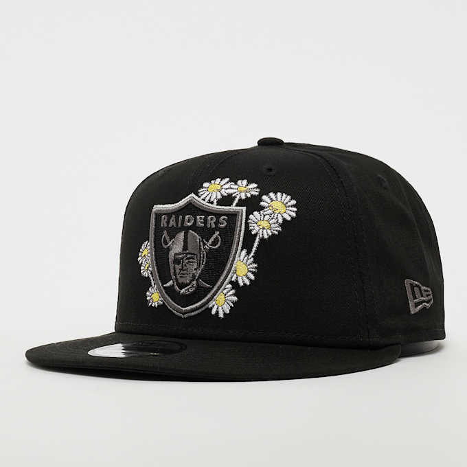 New Era 9FiftySeasonal Flower NFL Oakland Raiders preto 33183 1