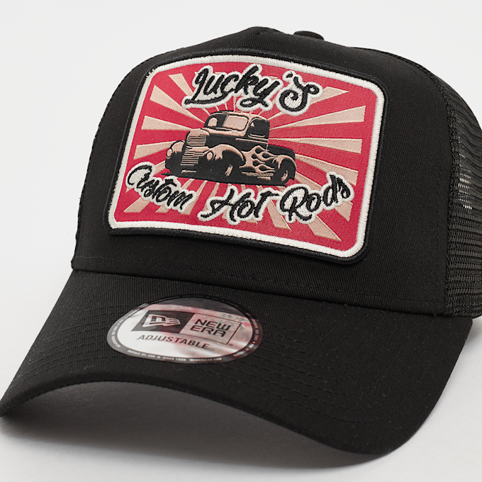 New Era Trucker Injection Lucky's Customs negro 33210 4
