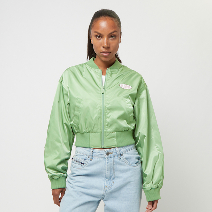 Karl Kani Woven Signature Short OS Satin Bomber Jacket zielony 33235 1