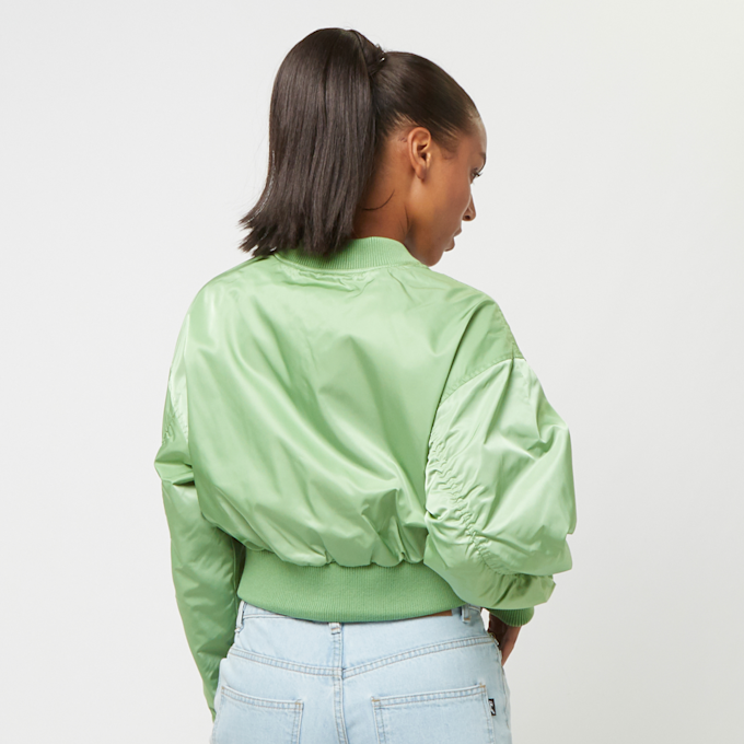 Karl Kani Woven Signature Short OS Satin Bomber Jacket zelena 33235 2