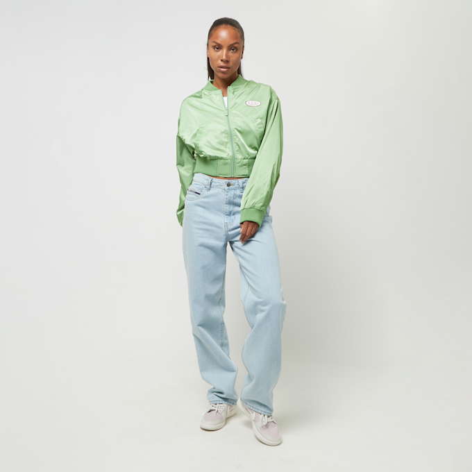 Karl Kani Woven Signature Short OS Satin Bomber Jacket verde 33235 4