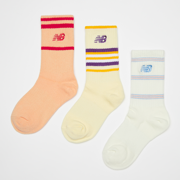 New Balance 3 PACK - 3S CREW S white/night indigo/white višebojno 33271 1