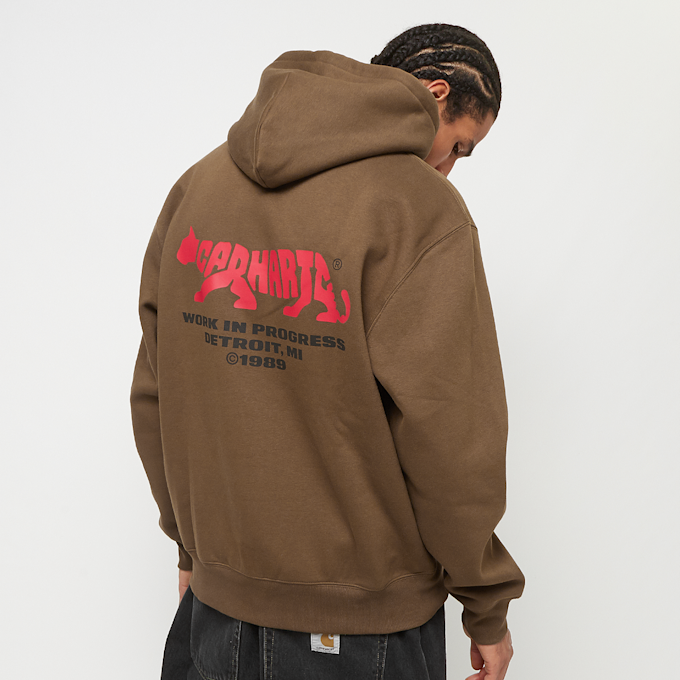 Carhartt WIP Hooded Rocky Script Sweatshirt smeđa 33328 1