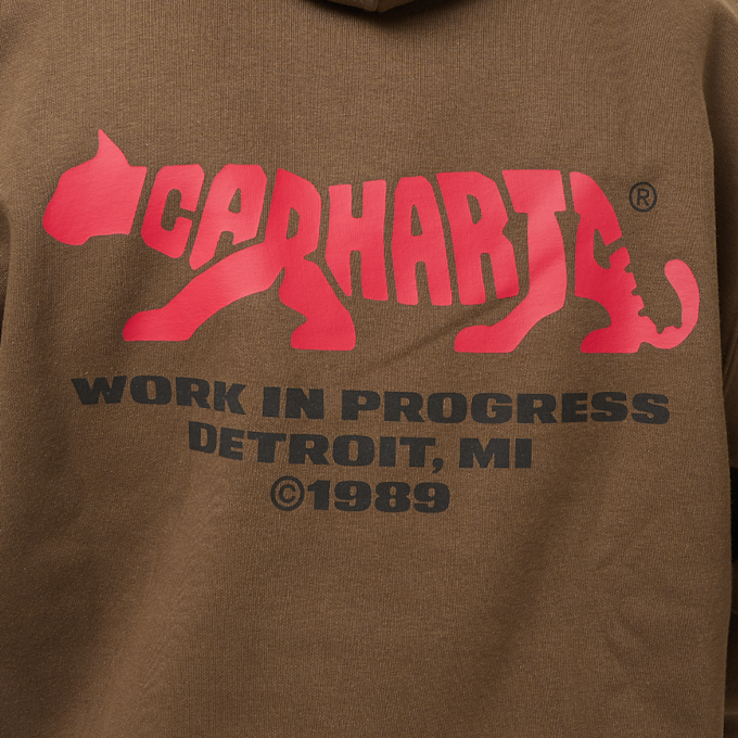 Carhartt WIP Hooded Rocky Script Sweatshirt brun 33328 3
