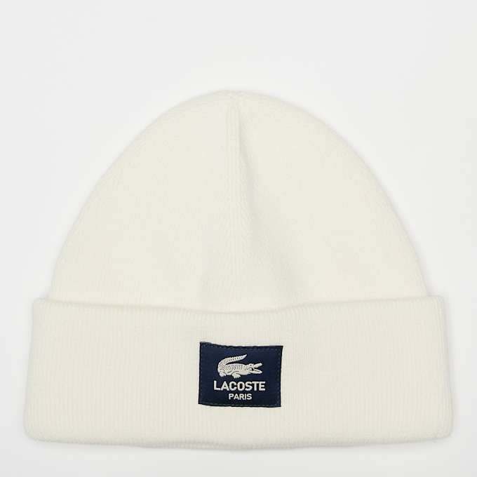 Lacoste Woven Label Beanie beige 89776 1