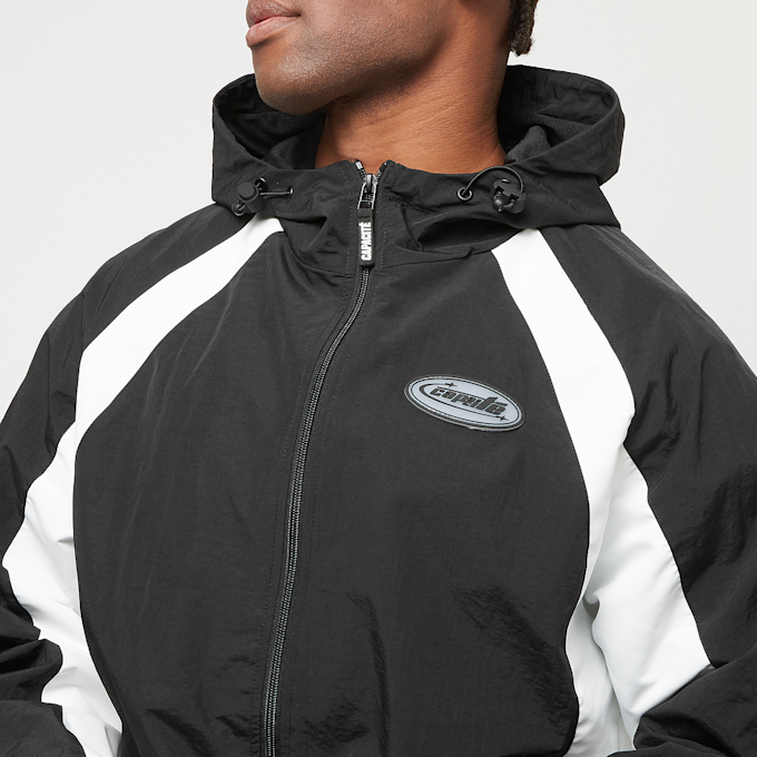 Capacité Logo Rubber Badge Hooded Colorblocked Windrunner negro 33362 3