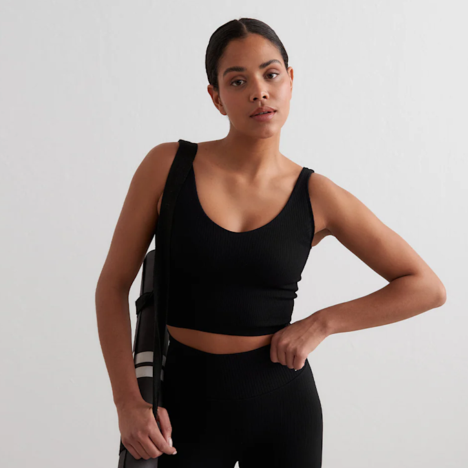 aim'n Ribbed Seamless Bra nero 33383 1