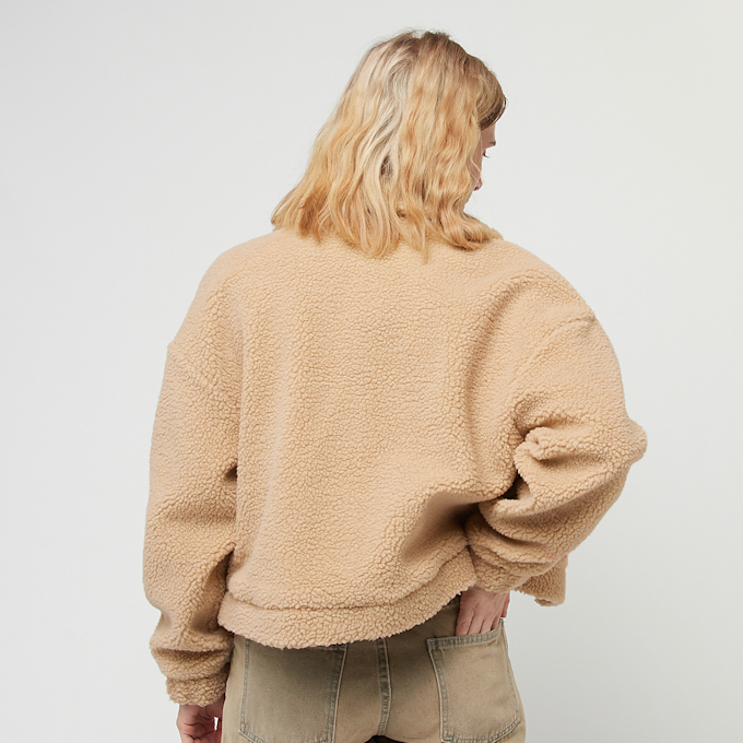 Urban Classics Ladies Short Sherpa Button Jacket bege 33404 2