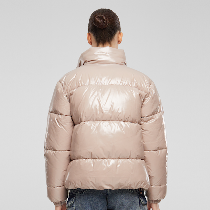 Urban Classics Recycled Short Shiny Puffer Jacket beige 33416 2