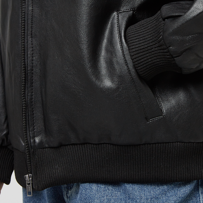 Urban Classics Synthetic Leather Bomber Jacket schwarz 33417 3