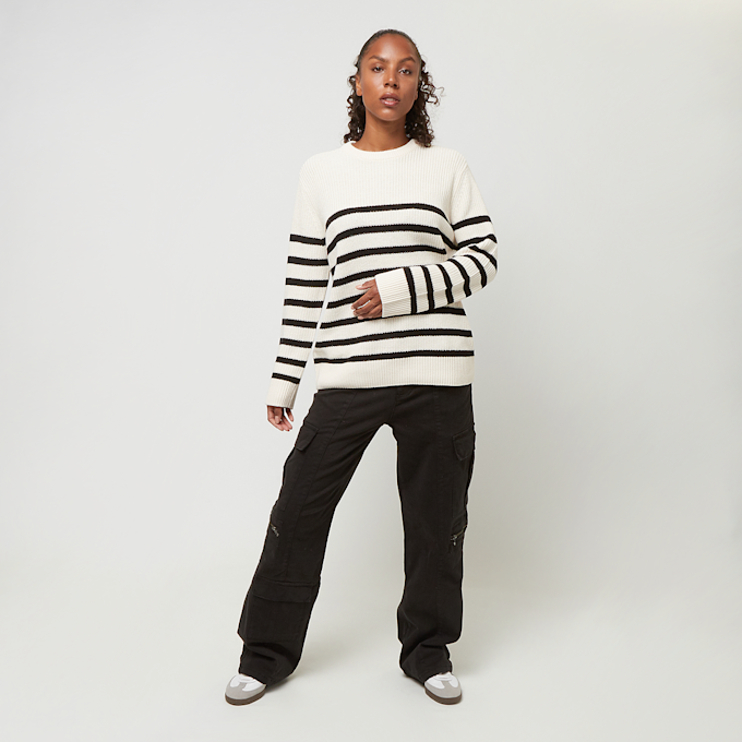 Urban Classics Ladies Rib Striped Sweater beż 33418 3