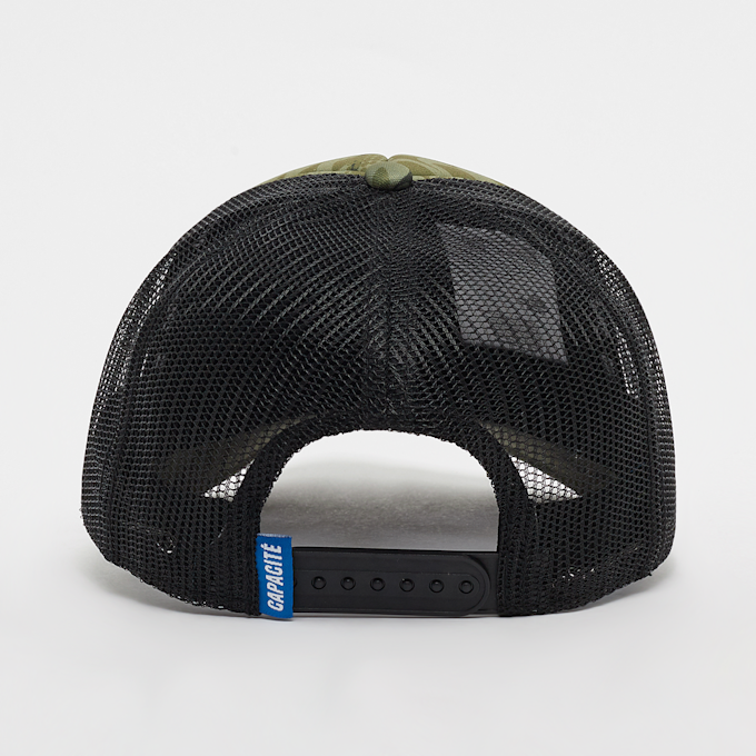 Capacité Logo Rubber Badge Camo Trucker Cap verde 33438 2