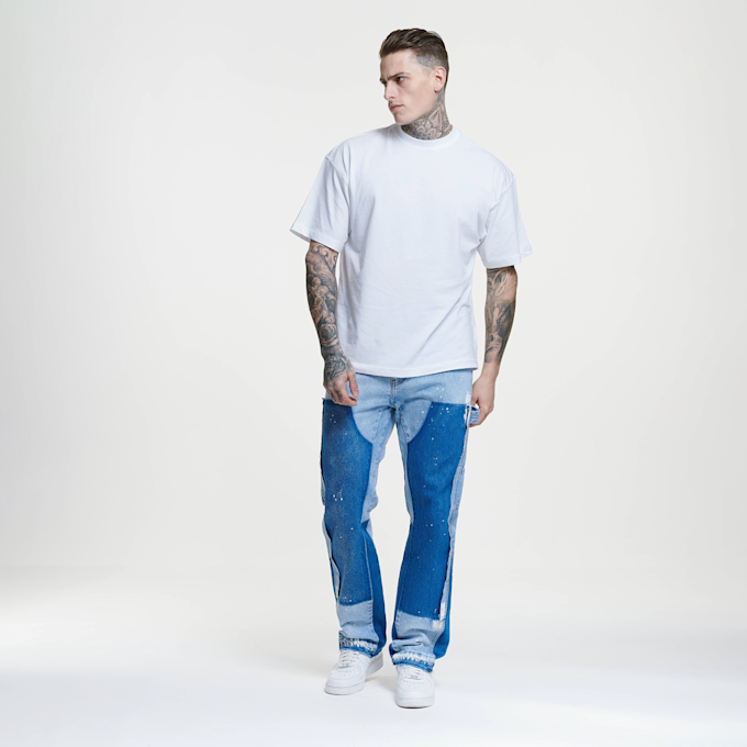 2Y STUDIOS Nardin Carpenter Straight Jeans bleu 44351 5