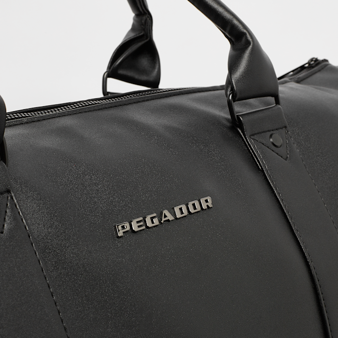 Pegador Strahan Logo Faux Leather Weekender nero 44035 4