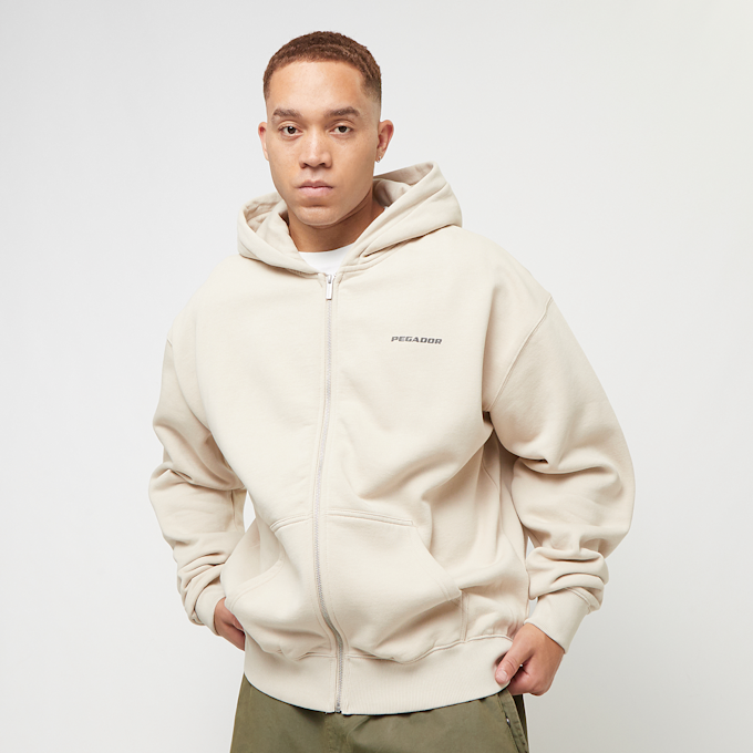 Pegador Colne Logo Oversized Sweat Jacket bež 44489 2