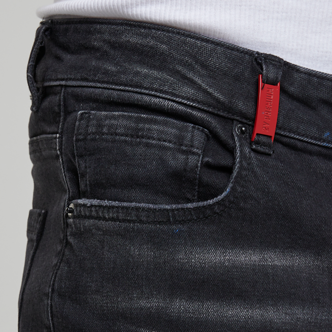 2Y STUDIOS Leonardo Ripped Slim Fit Jeans crna 44355 3
