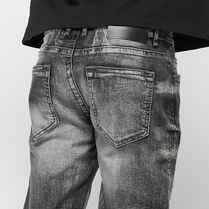 2Y STUDIOS Fernando Destroyed Slim Fit Jeans grigio 44357 4