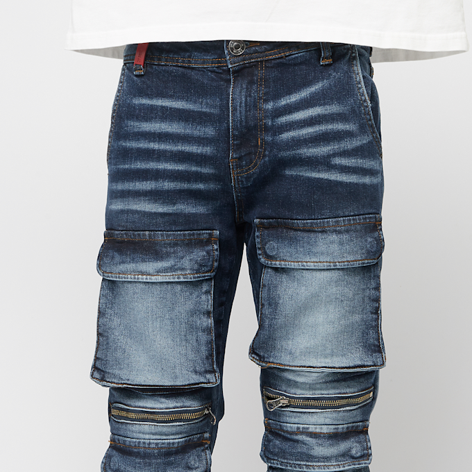 2Y STUDIOS Esteban Multi Pocket Skinny blu 44358 4