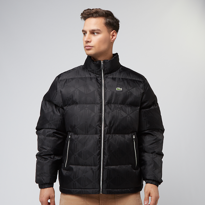 Lacoste Jacquard-Daunenjacke schwarz 45715 1