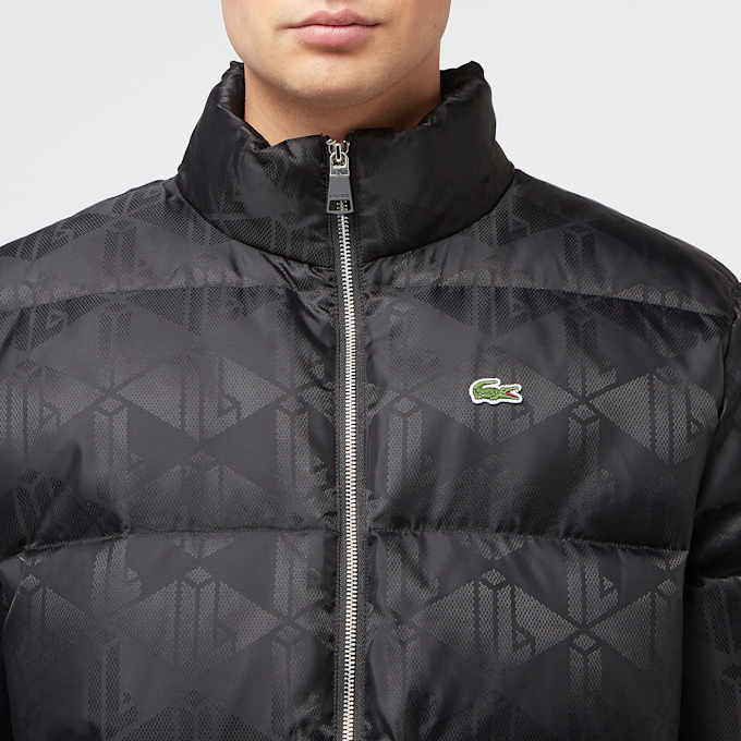 Lacoste Jacquard-Daunenjacke schwarz 45715 3