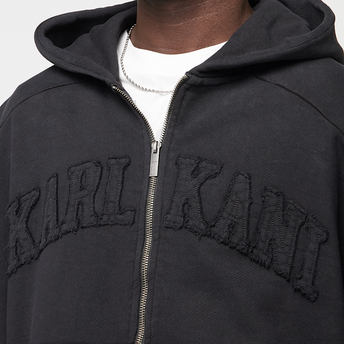 Karl Kani College Heavy Crop Zip Hoodie negro 45138 3