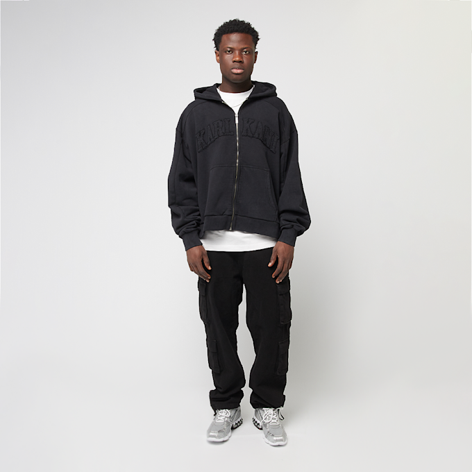 Karl Kani College Heavy Crop Zip Hoodie crna 45138 4