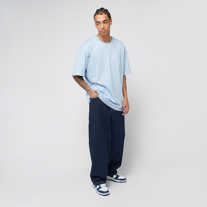 Karl Kani Small Signature Essential Pinstripe Tee bleu 45081 4