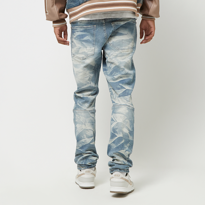 Smoke Rise Varsity Patch Jeans blauw 44362 2