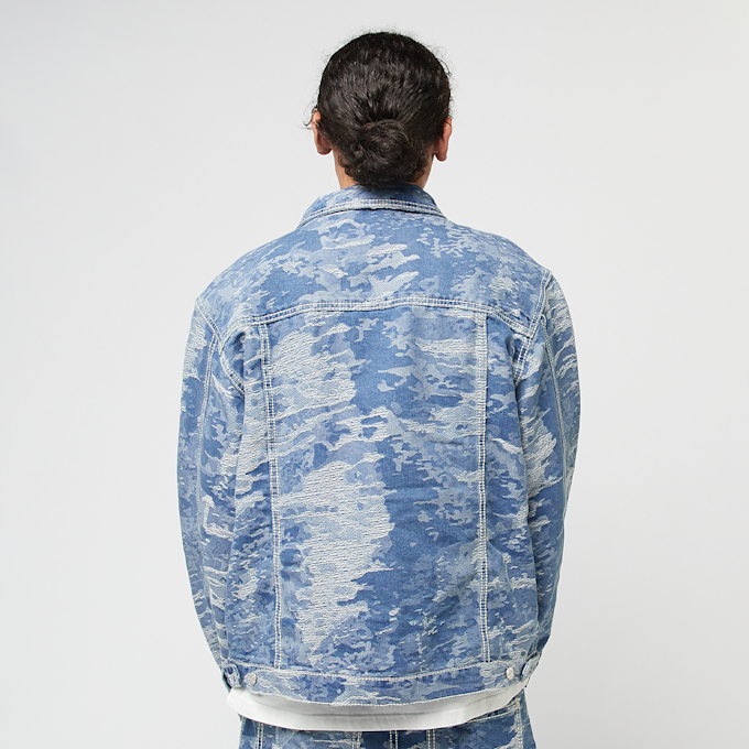 Karl Kani OG Distress Camo Oversized Denim Jacket plava 45147 2