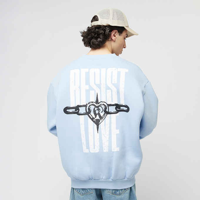 Karl Kani Woven Signature Resist Love Crew bleu 45141 1