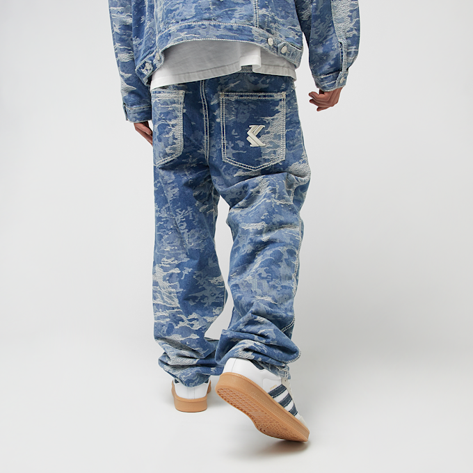 Karl Kani OG K Distress Camo Five Pocket Denim blu 45145 2