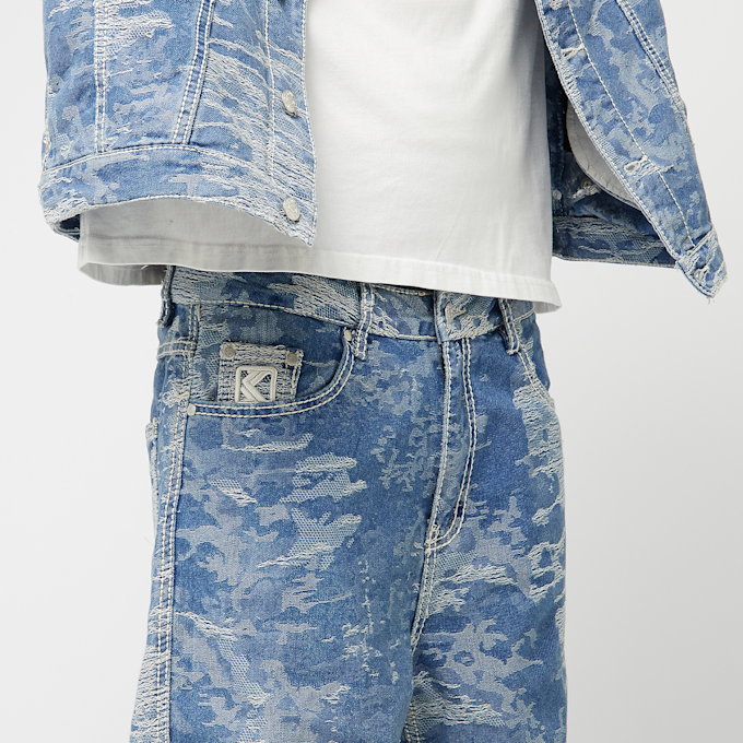 Karl Kani OG K Distress Camo Five Pocket Denim blauw 45145 3
