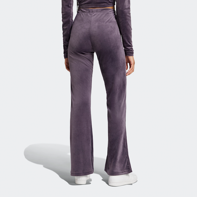 adidas Originals Velvet Rhinestone Trefoil Hose viola 40113 2
