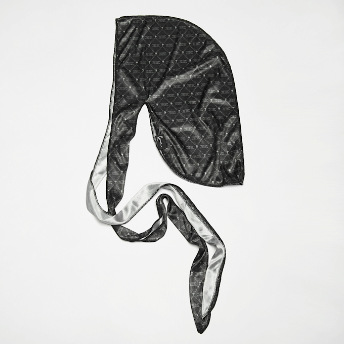 Karl Kani Monogram All Over Print Durag preto 45288 1