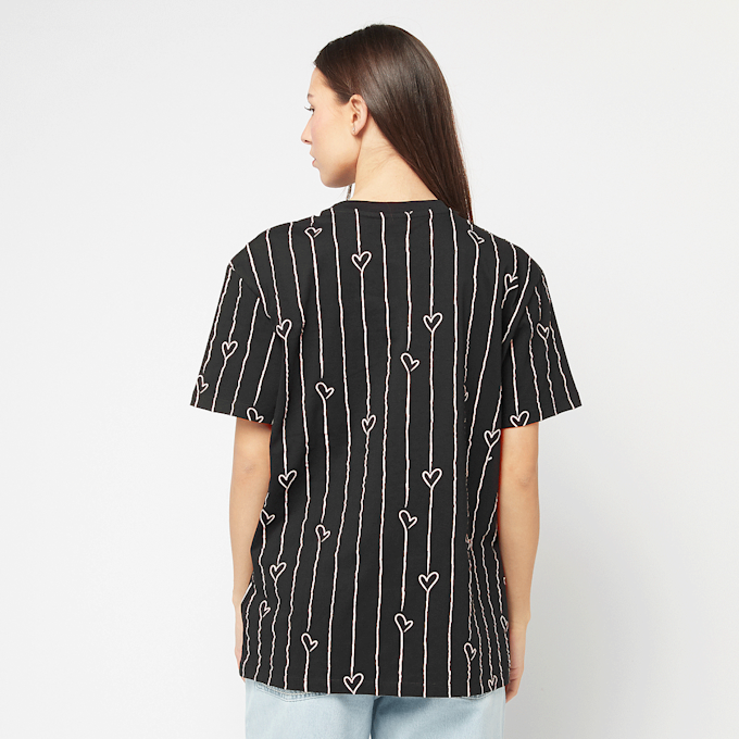Karl Kani Signature Heart Pinstripe Oversized Tee negro 45103 2
