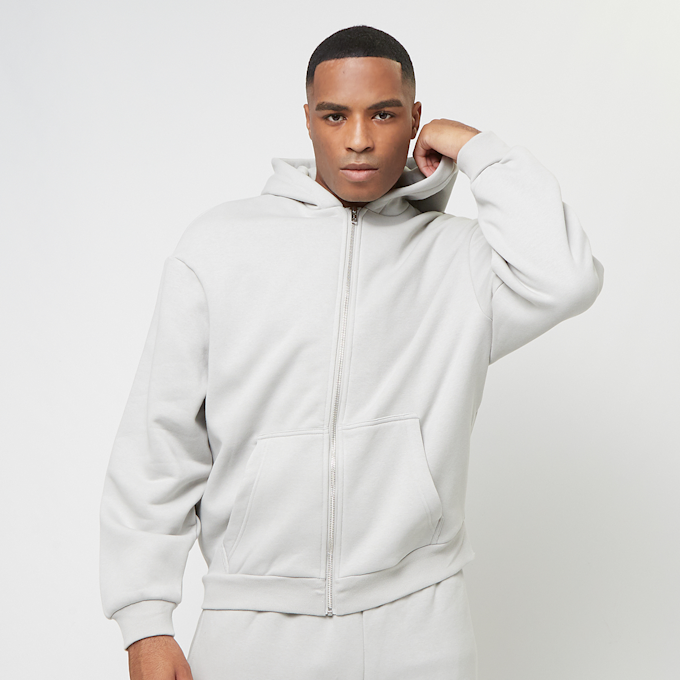 Urban Classics Fluffy Zip Hoody siva 40695 1