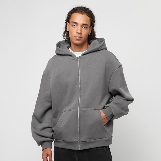 Urban Classics Fluffy Zip Hoody grigio 40696 1