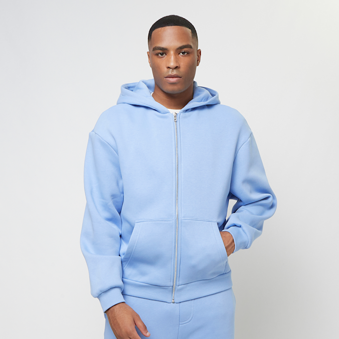 Urban Classics Fluffy Zip Hoody blauw 40699 1