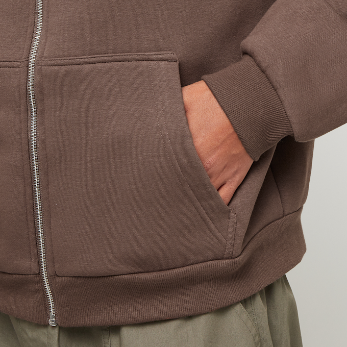 Urban Classics Fluffy Zip Hoody castanho 40694 3