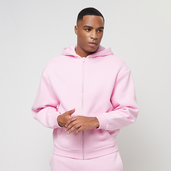 Urban Classics Fluffy Zip Hoody lichtroze 40700 1